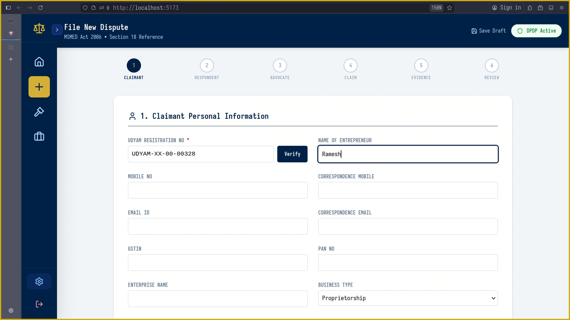 ODR AI Platform screenshot 2